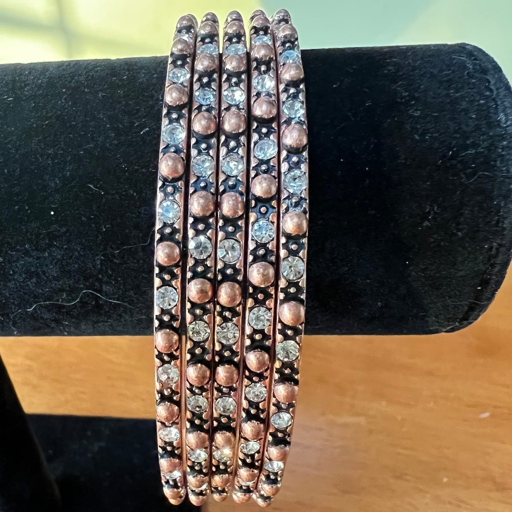 Premier Designs “Rosie” Bangle Bracelets set of 5